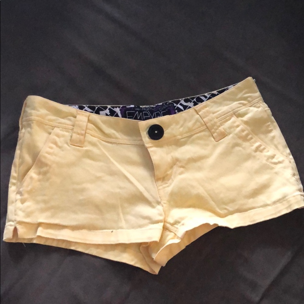 Yellow shorts